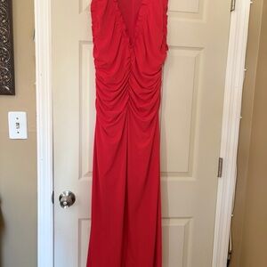 Zara Elegant Red Maxi Dress